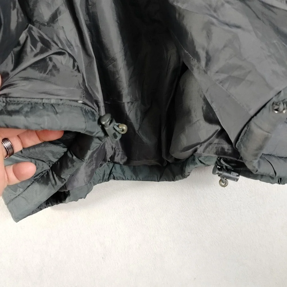 Steve & Barry's Double Down Jacket Mens 3XL Gray Hooded Puffer Winter Insulated